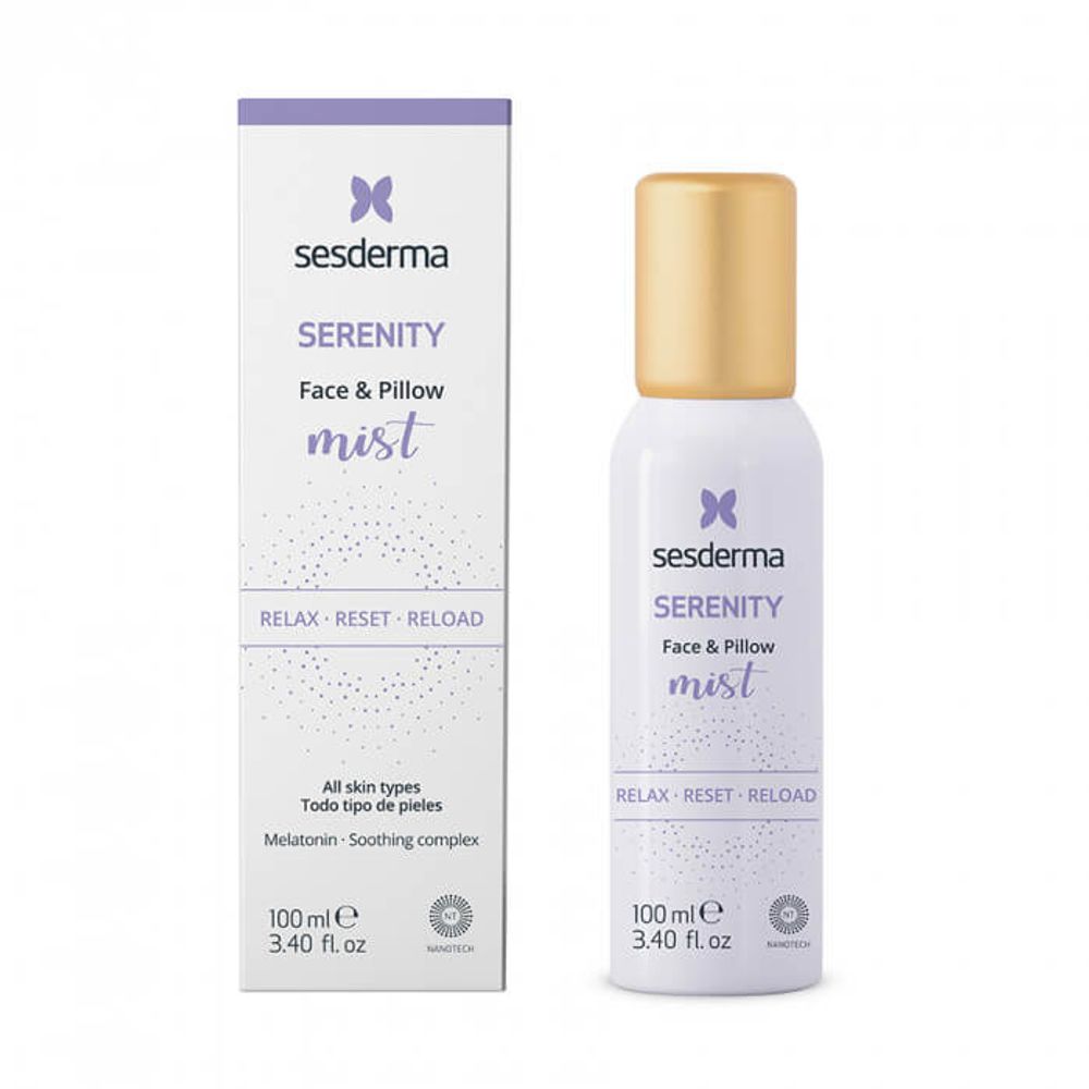 SERENITY Face &amp; Pillow mist - Спрей-мист ночной для лица, 100 мл