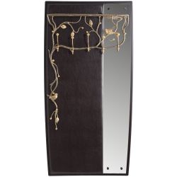 Вешалка настенная Терра (с зеркалом) Каштан Амбер