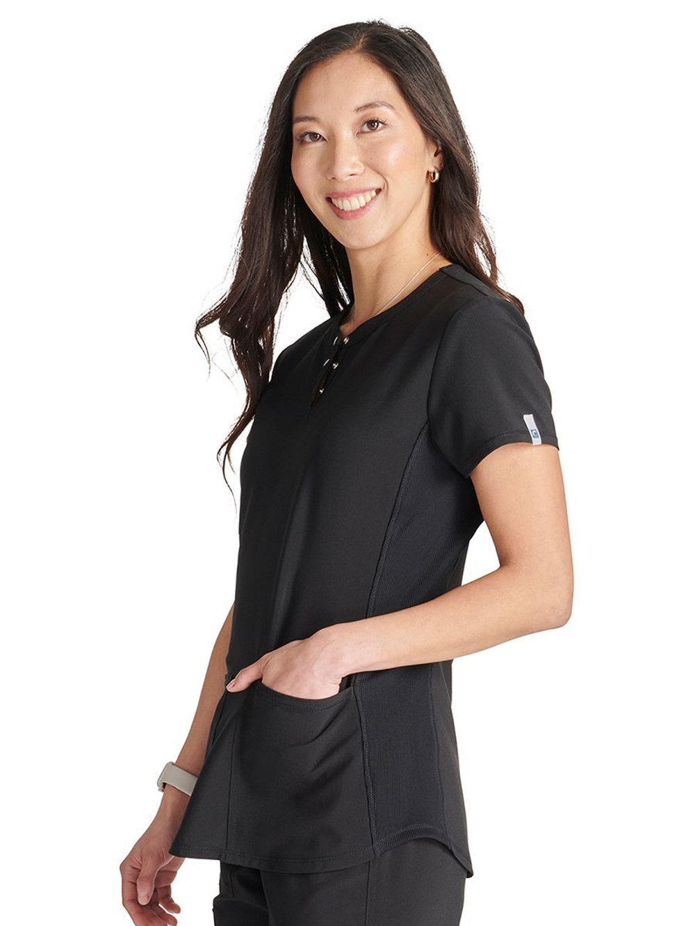Топ медицинский женский Cherokee CK749A, черный, L