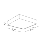Светильник накладной LED 27W 4000K