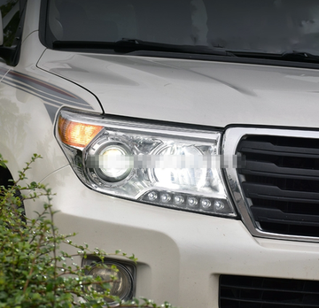 Передние фары Ленд Крузер 200 V5 type [Комплект Л+П; Биксеноновая линза; электрокорректор; яркие ходовые огни]