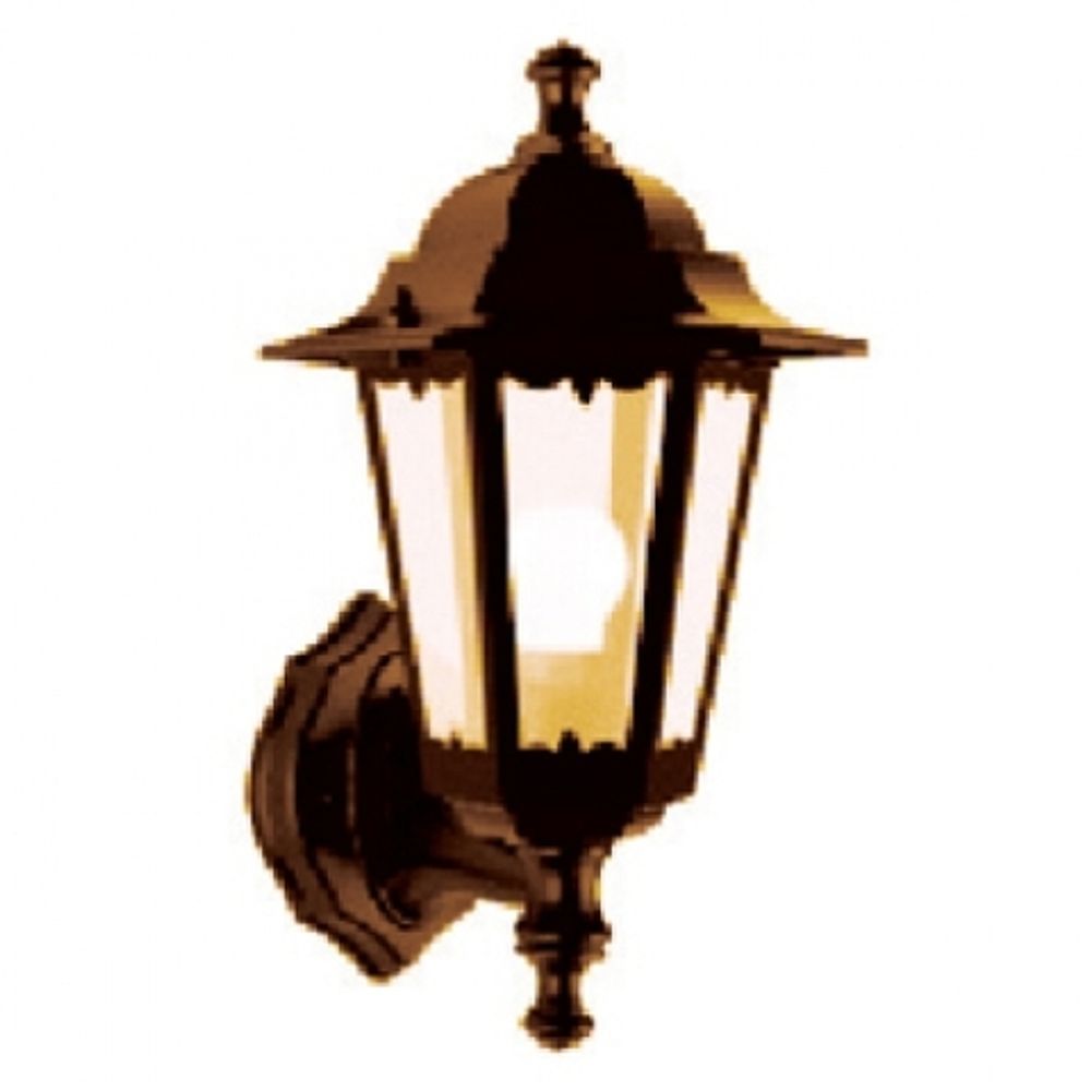 Светильник садово-парковый  шестигр.60Вт вверх TDM бронза