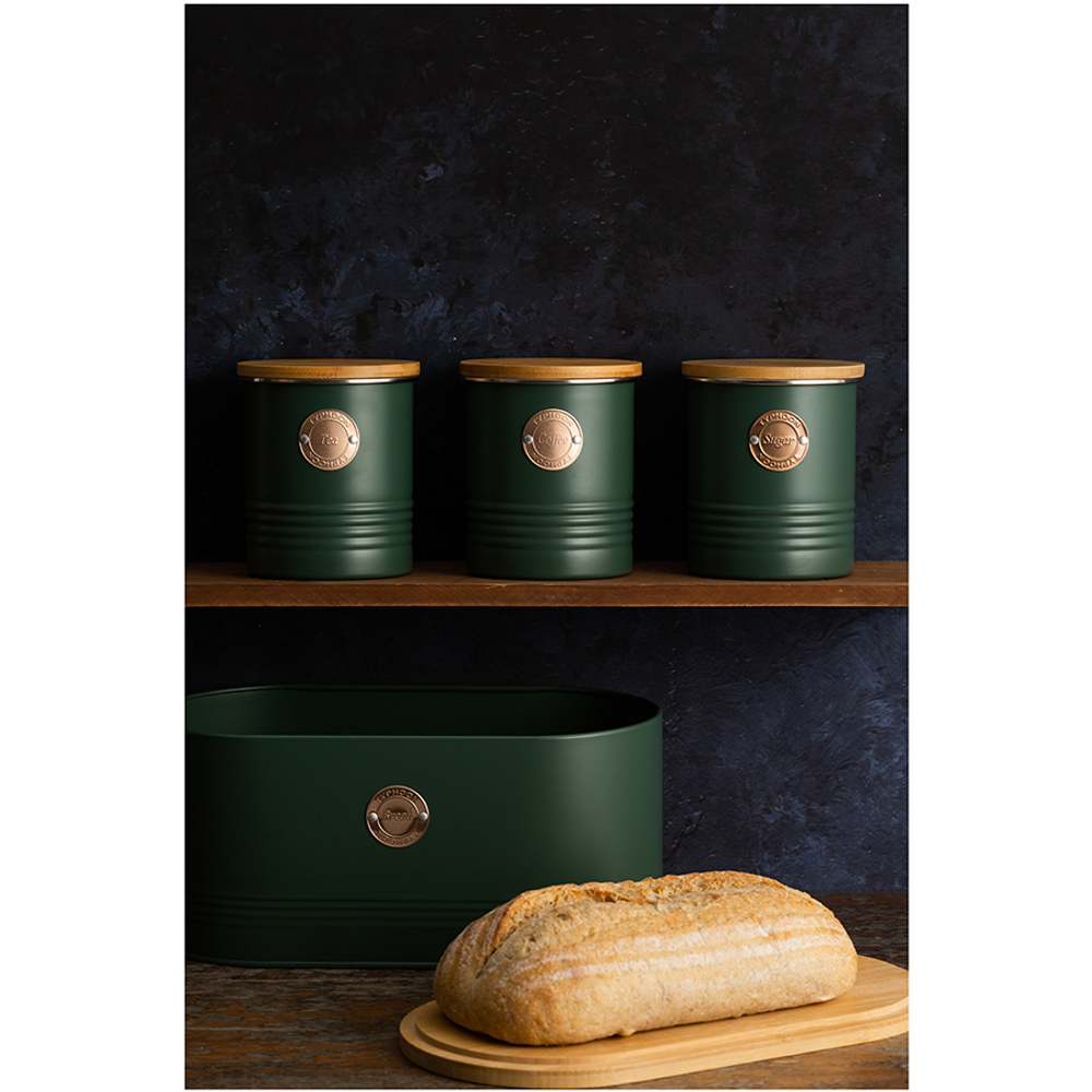 Хлебница living, 18х16х33,5 см, зеленая