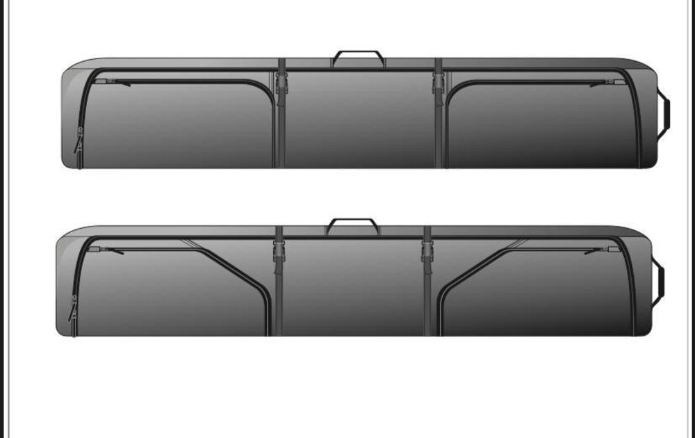 Чехол на колесах для сноуборда OXESS wheelie bag 194cm