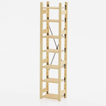 Стеллаж Ивар из сосны, 10 полок, 179х134х30 см, напольный стеллаж Икеа для хранения