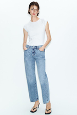 Z1975 УКОРОЧЕННЫЕ ДЖИНСЫ С СРЕДНЕЙ ЛИНИЕЙ ТАЛИИ - ZARA