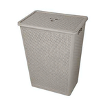 Корзина для белья "Wenge" 35л, 399х272х460 мм (серый)