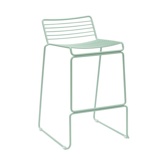 Стул полубарный Hero зеленый с подушкой