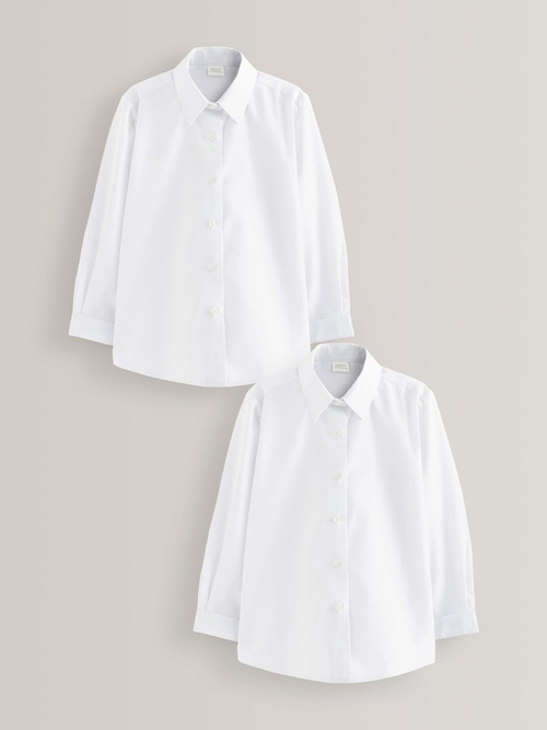 Рубашка школьная для девочки Next 447-949, 2 шт., Белый