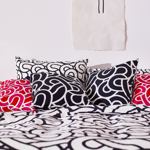 Чехол на подушку IKEA SOTRONN (СОТРЕНН), Черно-белый, 50x50 см