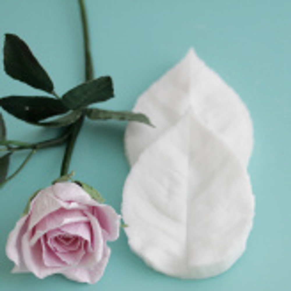 Вайнер силиконовый  лист розы  от Академии ClayCraft by DECO™