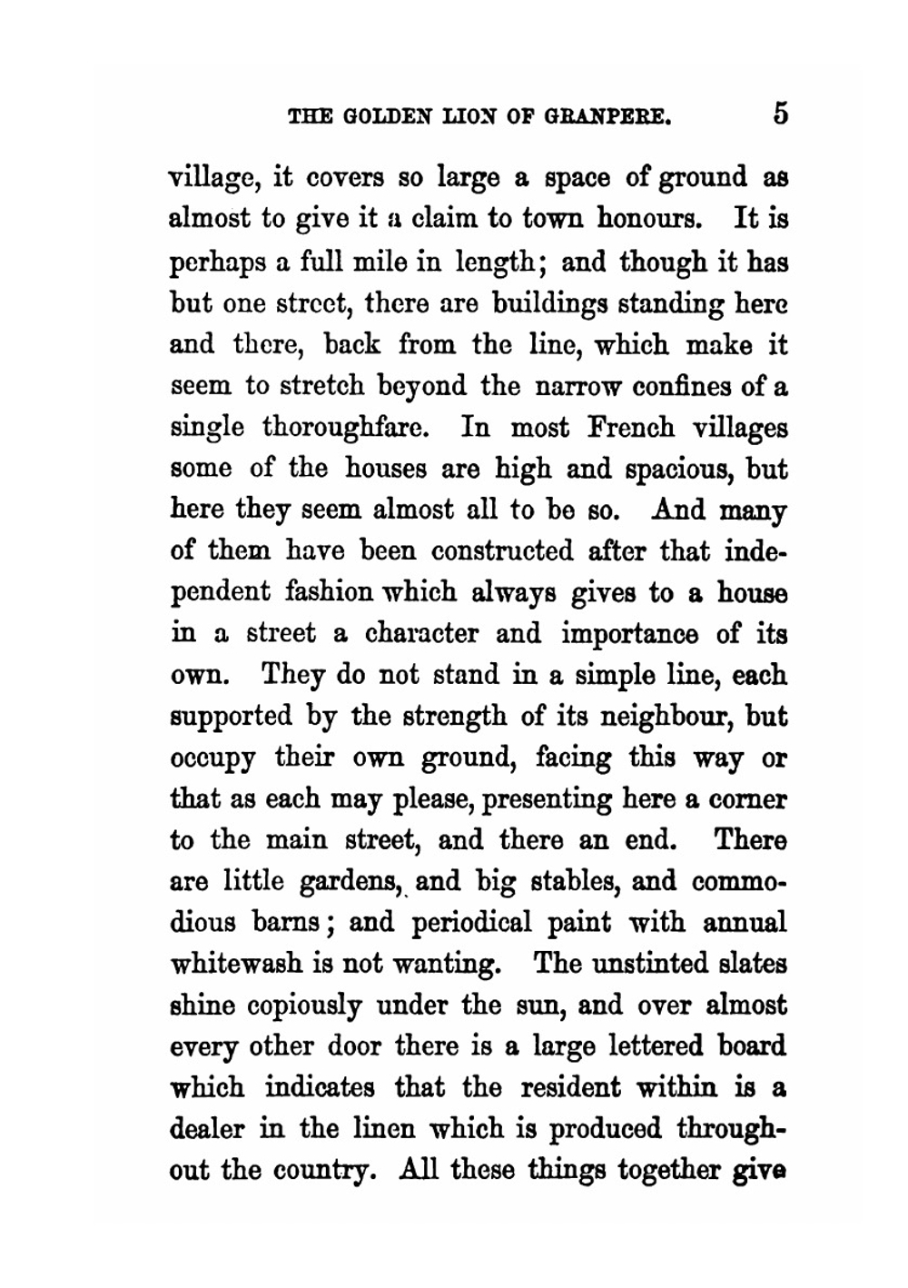 The golden lion of Granpere | Anthony Trollope