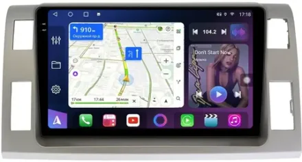 Магнитола для Toyota Estima 3 2006-2016 (с 360, рамка серая тип 2) - FarCar BM10-9575B монитор 10.36" QLED на Android 14, TS10, 4+32Гб, CarPlay, 4G SIM-слот