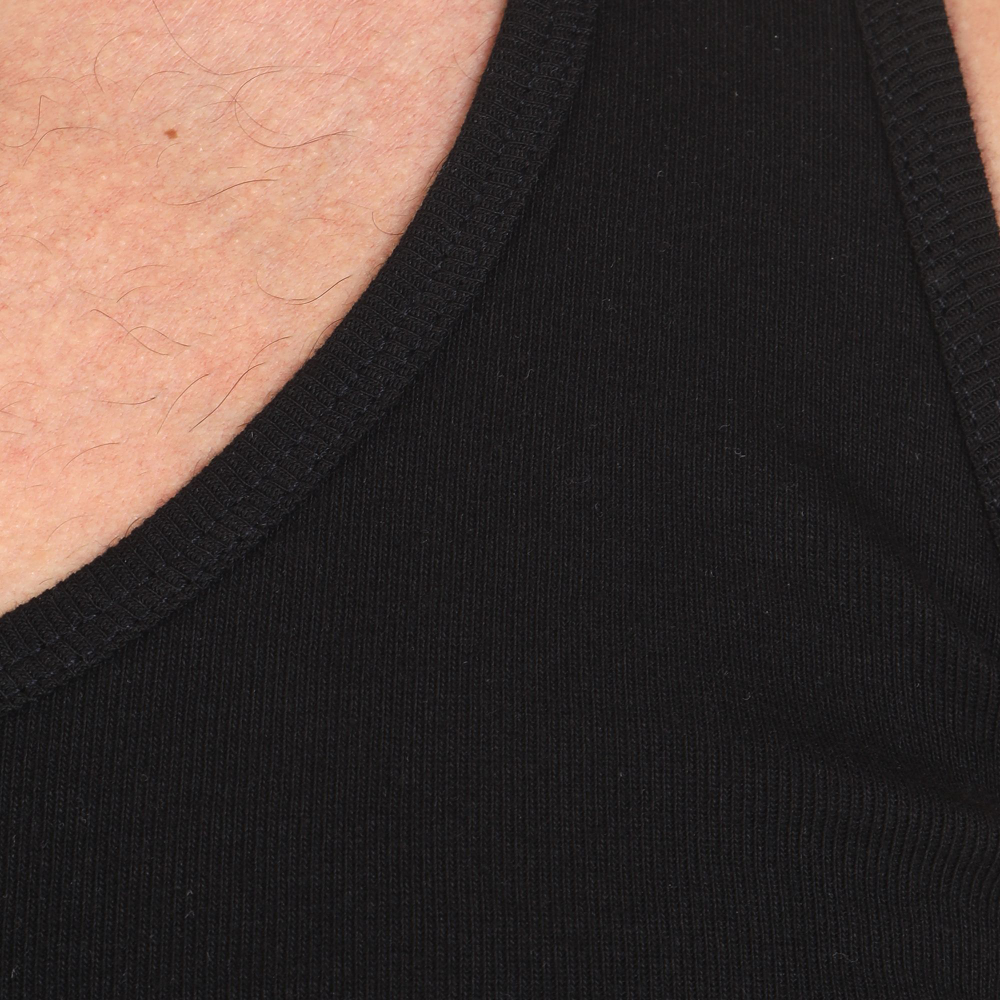 Мужская хлопковая майка-борцовка (Размер: S) (Цвет: белый)