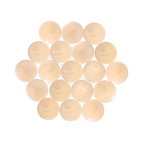 7109/19 MIDCENT ODL26 517 светильник металл/стекло/бронза/белый E14 19*5W 220-240V MAGIA