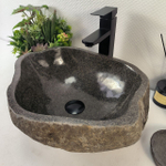 Раковина из речного камня RS-65252 45*37*15 0856