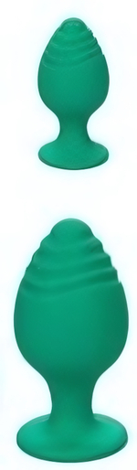 Набор анальных втулок Cheeky силикон зеленый 2 шт
