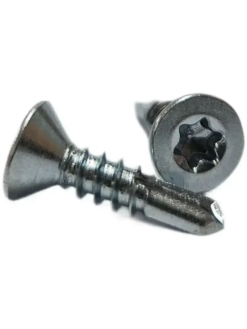 Саморез 4,8 х 19 со сверлом и потайной головкой, DIN7504Р,TORX оц. (уп. 100 шт)