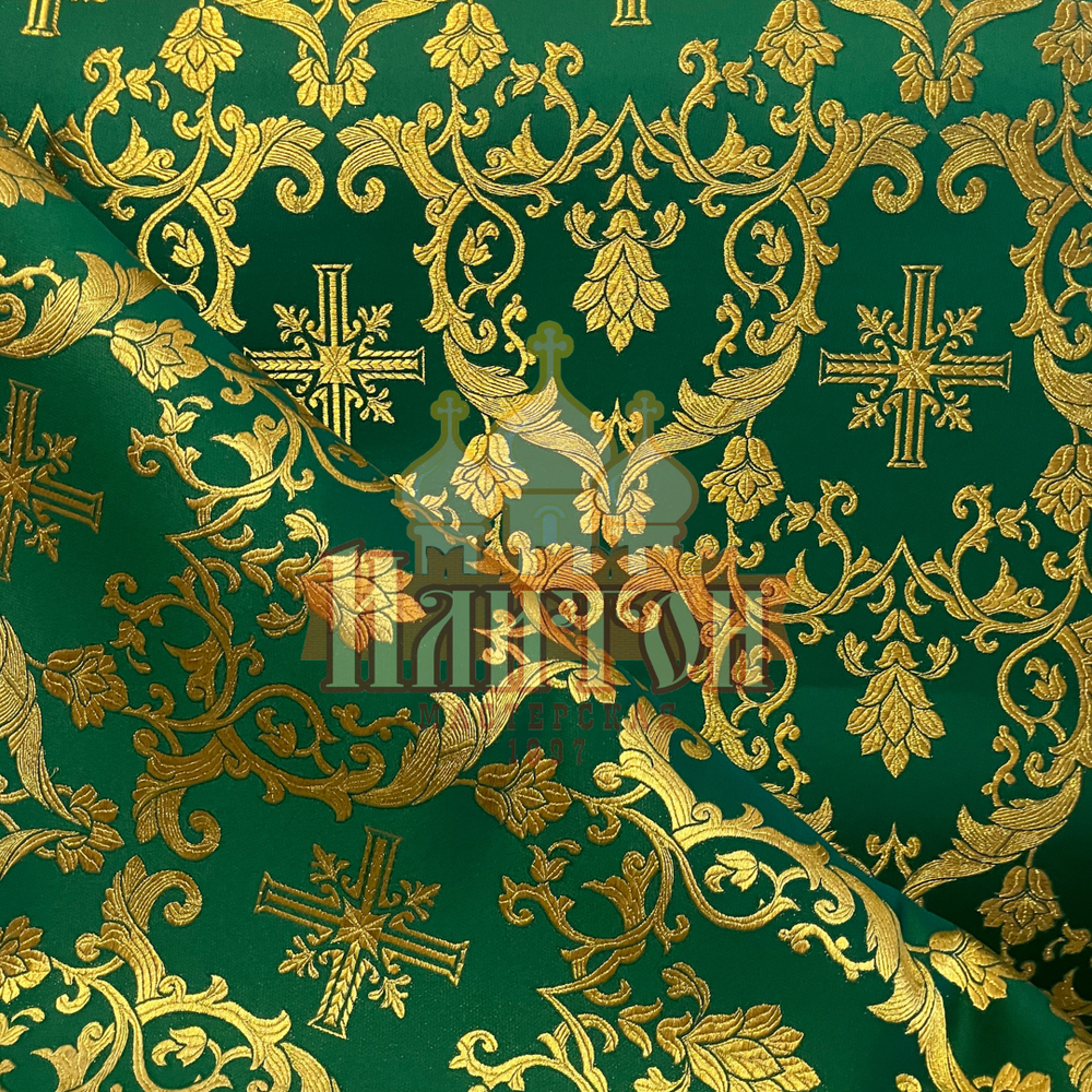 Парча "Софийский" зелёная