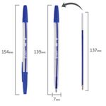 Ручки шариковые STAFF "C-51", НАБОР 4 шт., АССОРТИ, узел 1 мм, линия письма 0,5 мм, 142816