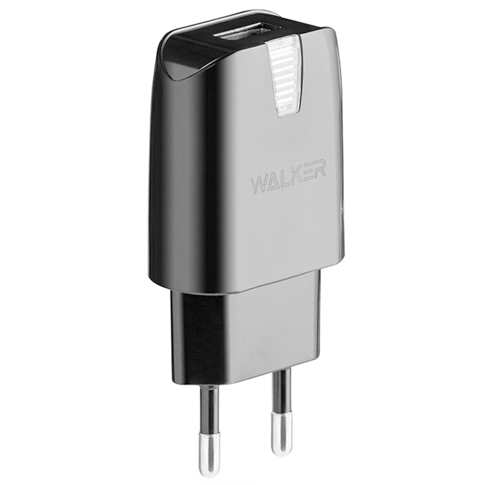 Сетевое зарядное устройство Walker WH-21,USB (2.1А), чёрный