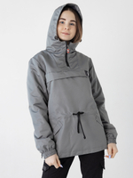 Анорак утепленный женский флис Город Горький серый