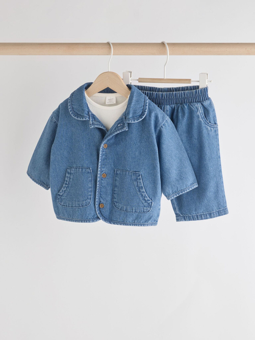 Комплект из трех предметов Next N75-967, Синий, Бежевый