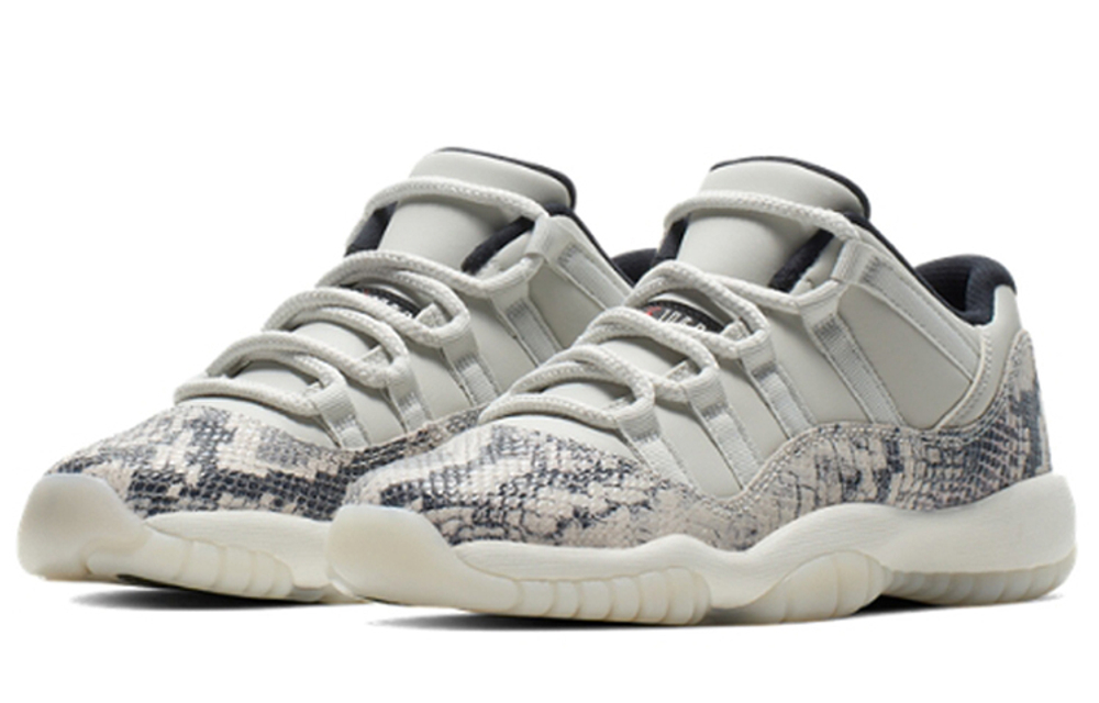 Кроссовки Jordan Air Jordan 11 Low Snakeskin Light Bone (Женская размерная сетка)