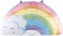 Шар (21""/53 см) Фигура, Сверкающая радуга, 1 шт. В015