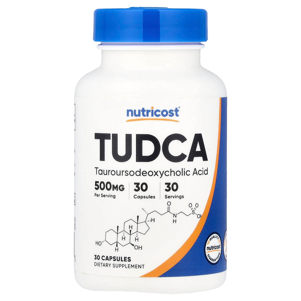 Nutricost, TUDCA, 500 мг, 30 капсул