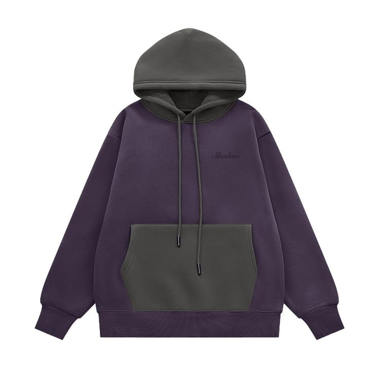 Худи SHADOW Combo, фиолет/графит, утеп.