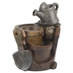 GА-02206 GREEN APPLE декоративный фонтан Дачные истории высота 21см (настольный) | Фонтаны Green Apple