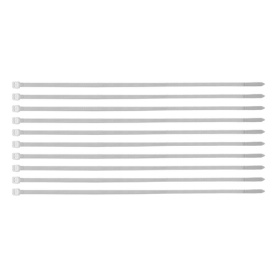 Хомуты, 300 x 4.8 мм, пластиковые, белые, 100 шт Сибртех