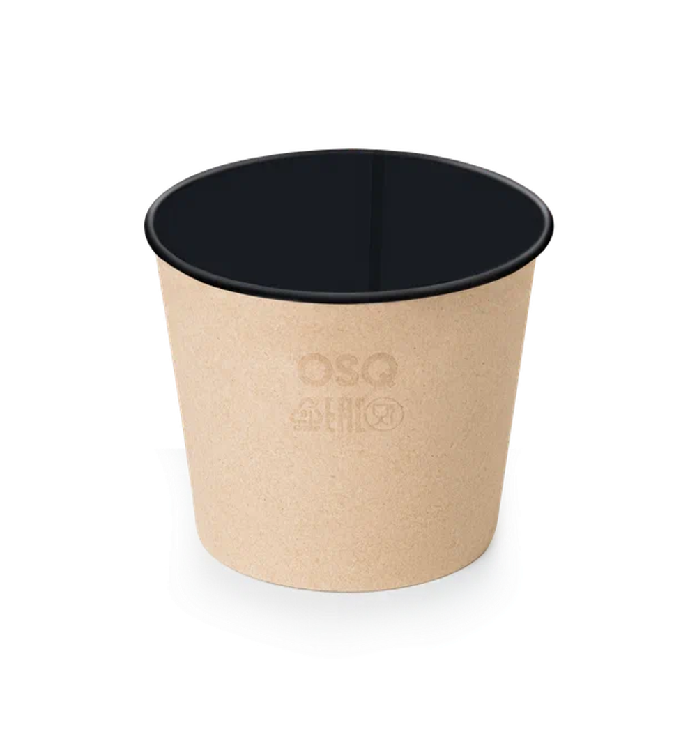 OSQ ROUND BOWL 500 BLACK WOOD