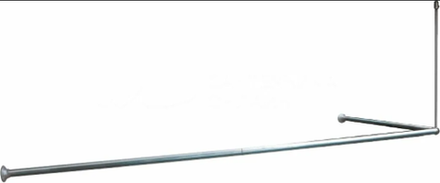 Карниз д/шторы угловой в ванную комнату  IDDIS глянец 90*90*90(90*180) 050А200l14