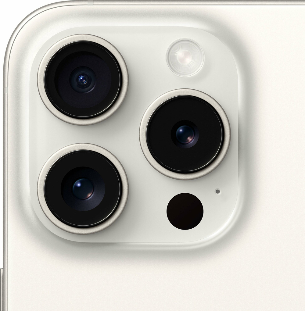 Смартфон Apple iPhone 15 Pro, 128GB, White Titanium, nanoSIM+eSIM