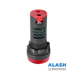 Светозвуковой индикатор AD16-22SM, 220 В, красный