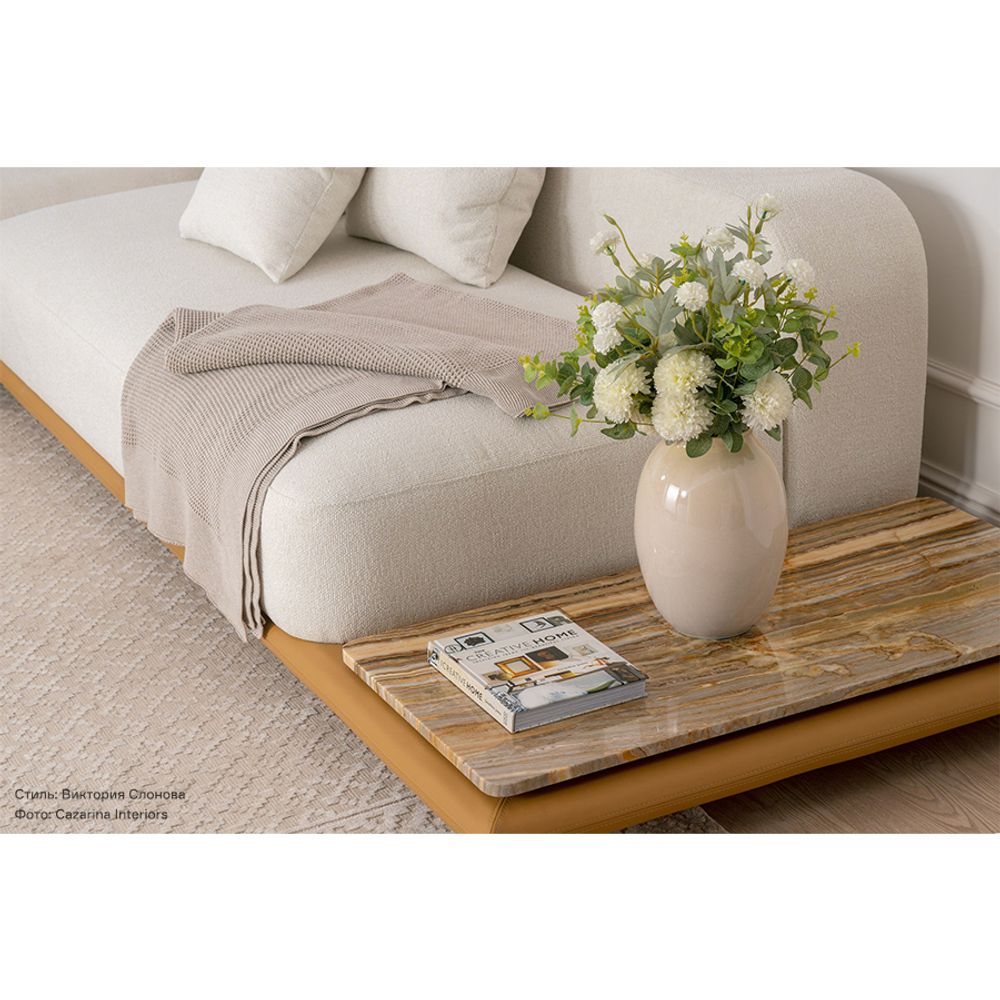 Ваза Nature, 29 см, бежевая