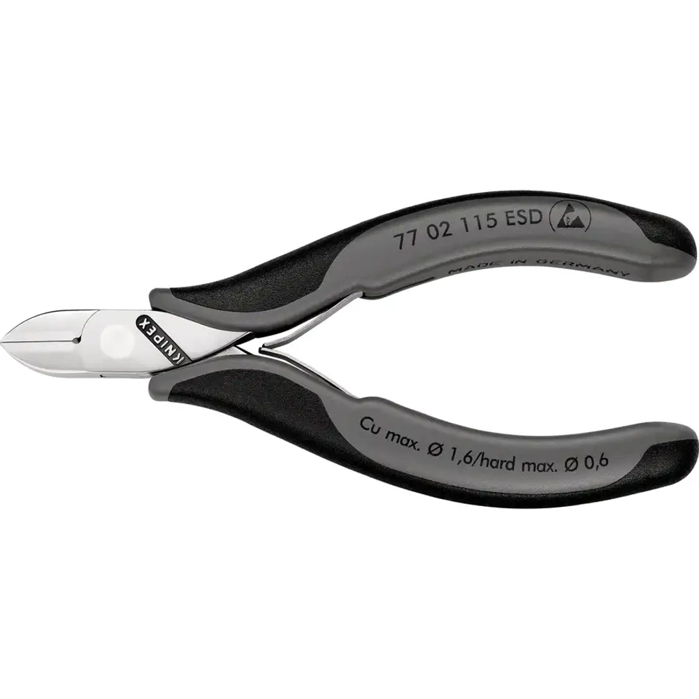 Кусачки боковые для электроники антистатические 115 мм Knipex 77 02 115 ESD