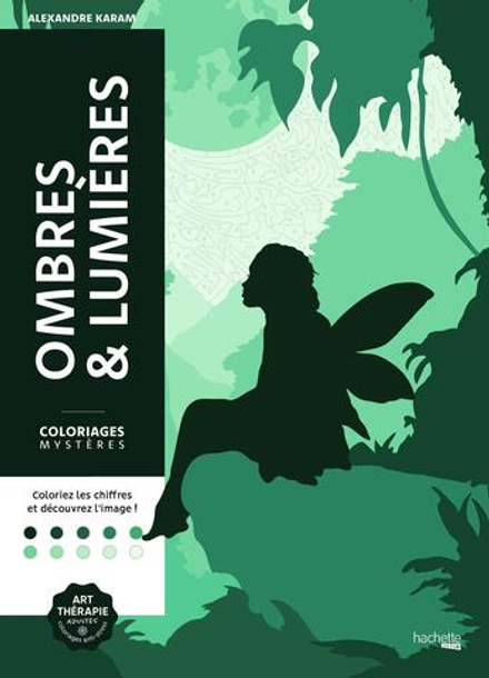 Hachette раскраска по номерам Coloriages mystères - Ombres & lumières(предзаказ, дата выпуска 22.04.2025)