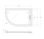 Поддон из искусственного мрамора 120х80 правосторонний CEZARES TRAY-AS-RH-120/80-30-W-R без сифона