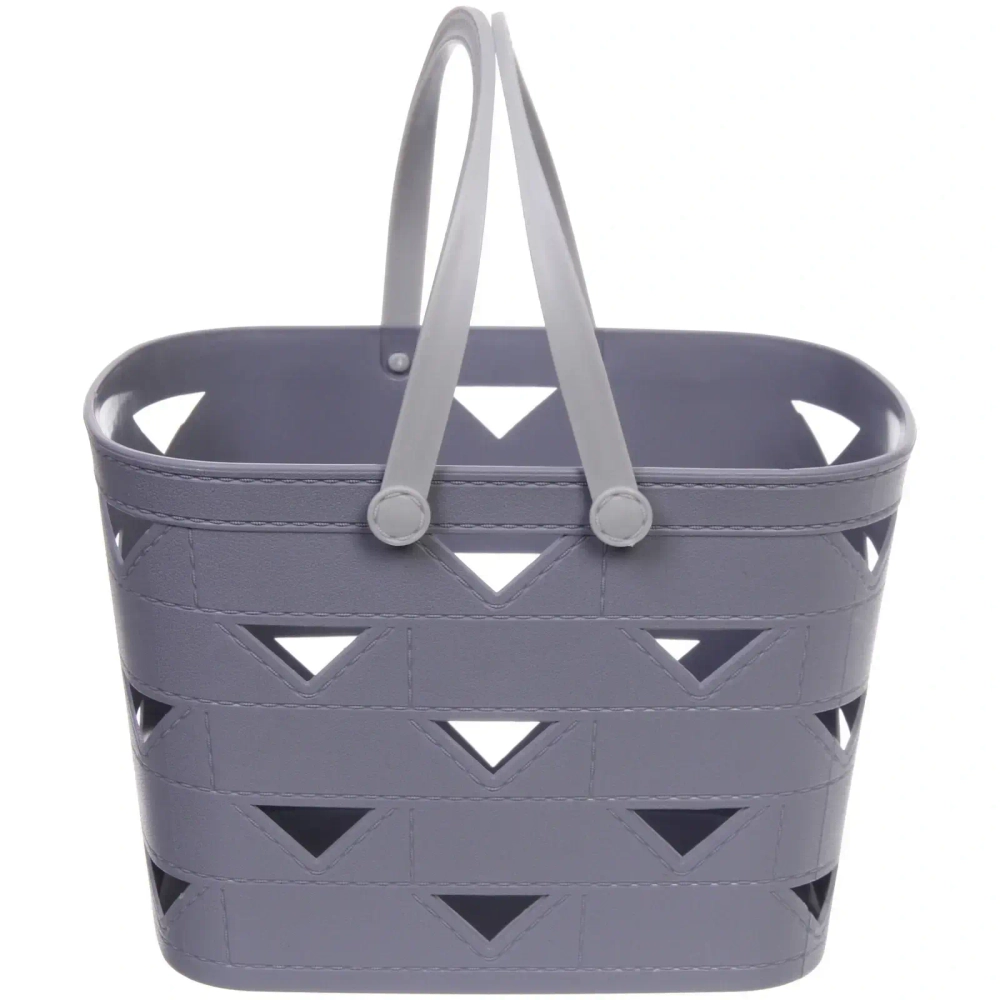 Корзинка для хранения с ручками «ЛЕРБЕРГ», цвет пыльно серый, 26.5*18*17см