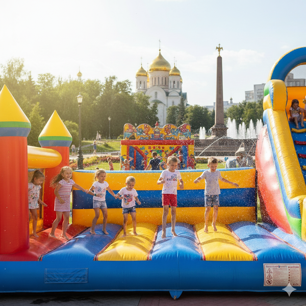Надувной батут купить в Альметьевске недорого | БатутМастер