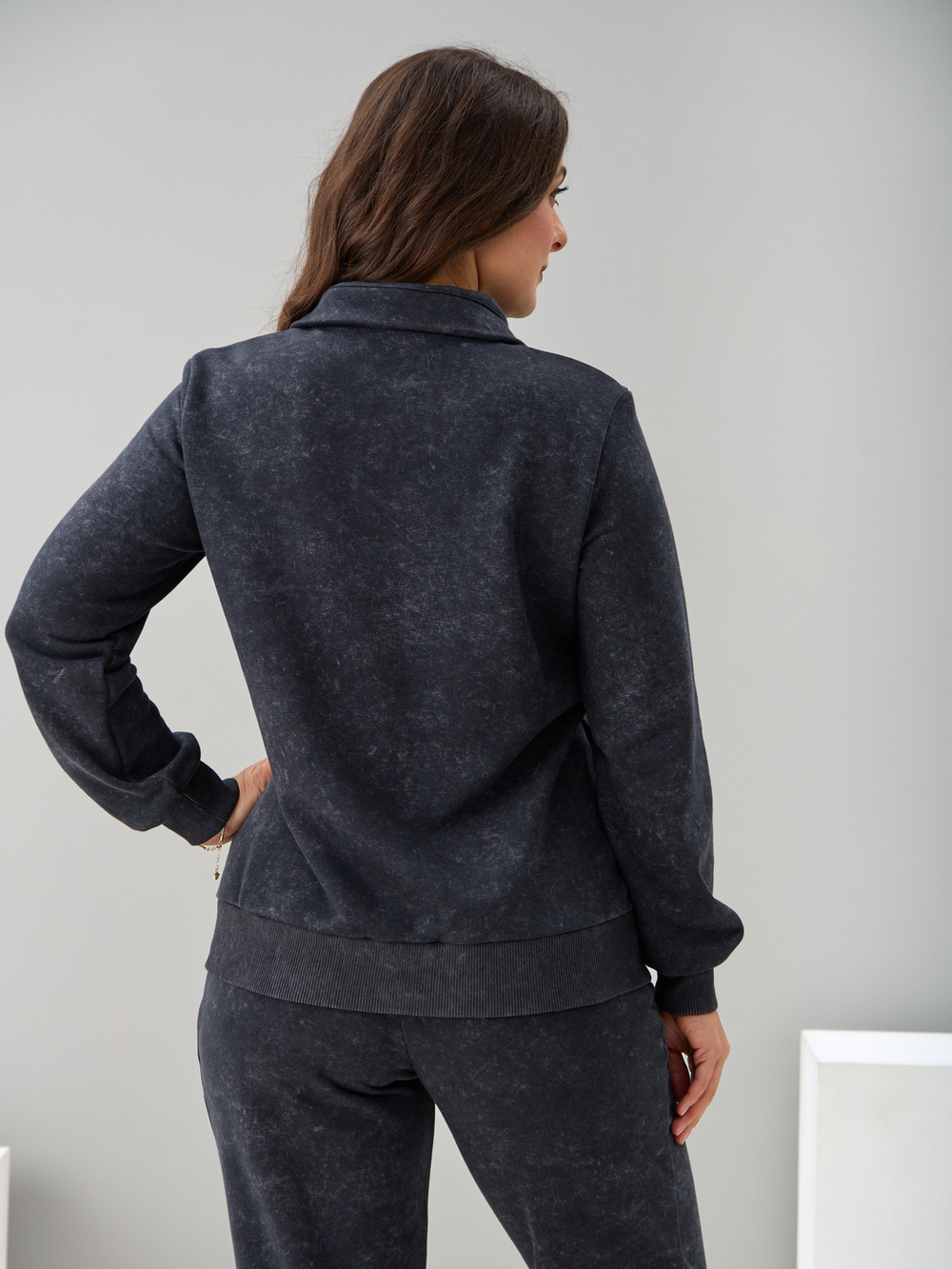 Костюм с брюками КБфп-584/варенка-графит