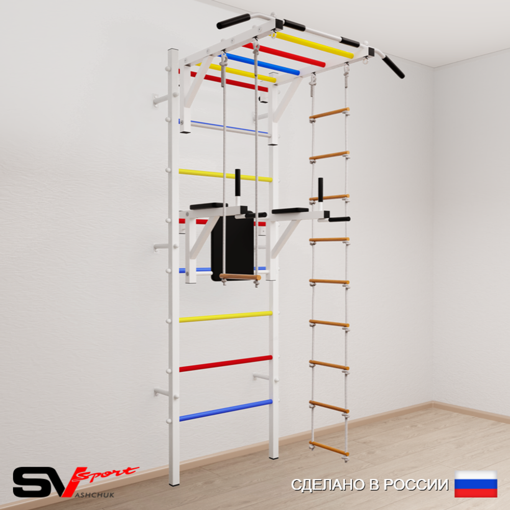 Шведская стенка Sv Sport 549 (Турник рукоход/Брусья/Лестница/Трапеция)
