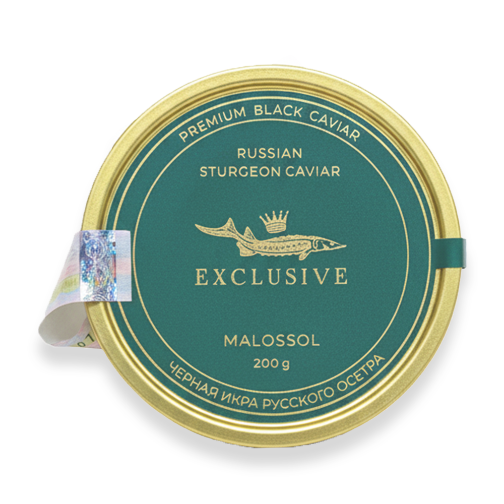 Икра черная осетровая Exclusive 200 гр