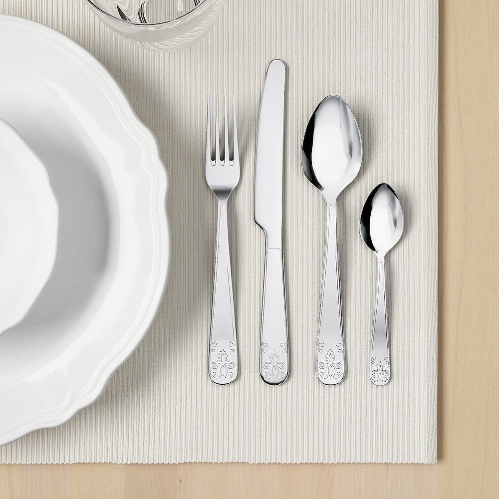 IKEA ÄTBART  (ИКЕА ÄТБАРТ)  -  Набор столовых приборов, 24 предмета, нержавеющая сталь