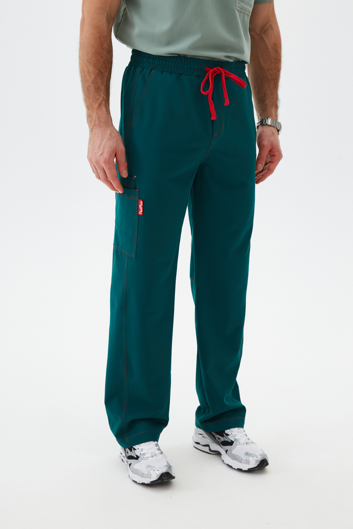 Брюки медицинские мужские Гекай, малахит