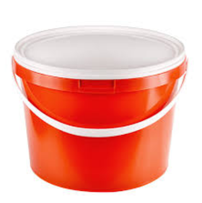 Ведро «ПластоС», с герметичной крышкой, d=20.5 см, h=21.5 см, цвет белый, 5 л.