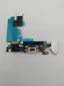 Шлейф для Apple iPhone 6 Plus на системный разъем + микрофон Белый